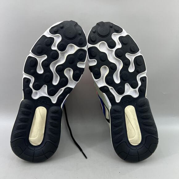 Nike Air Max 270 React Running Shoes Women Size 7 Cream Black Comfort Sneakers - Picture 7 of 8